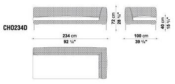 B&B Italia Outdoor Диван полипропиленовый Charles outdoor sun-id-1357109 - Вид №11
