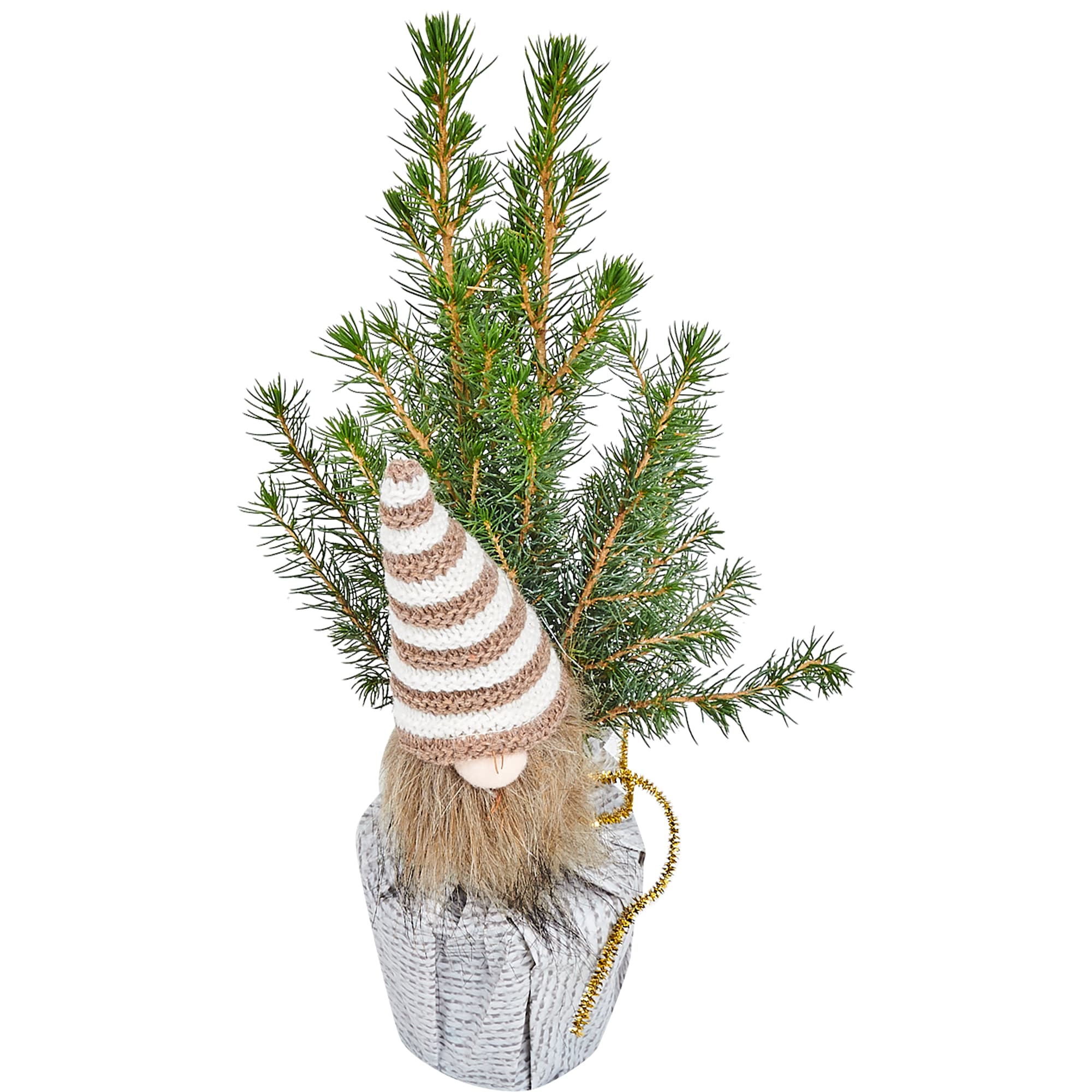 82769605 Ель Коника с игрушкой 9x32-35 см Santreyd 