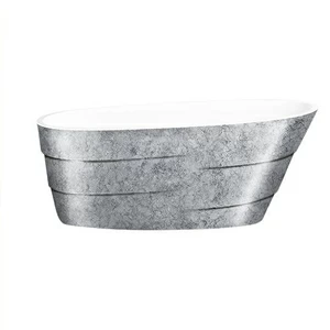 Ванна акриловая отдельностоящая Treasure Silver Lagard AUGUSTE