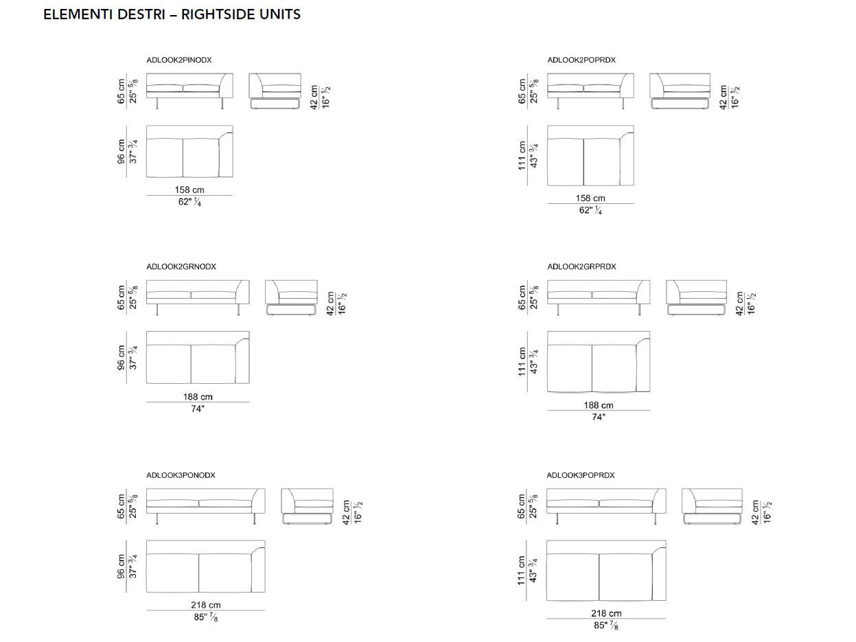 Модульный угловой диван из ткани i 4 Mariani Look ARCH-00001295 - Вид №8