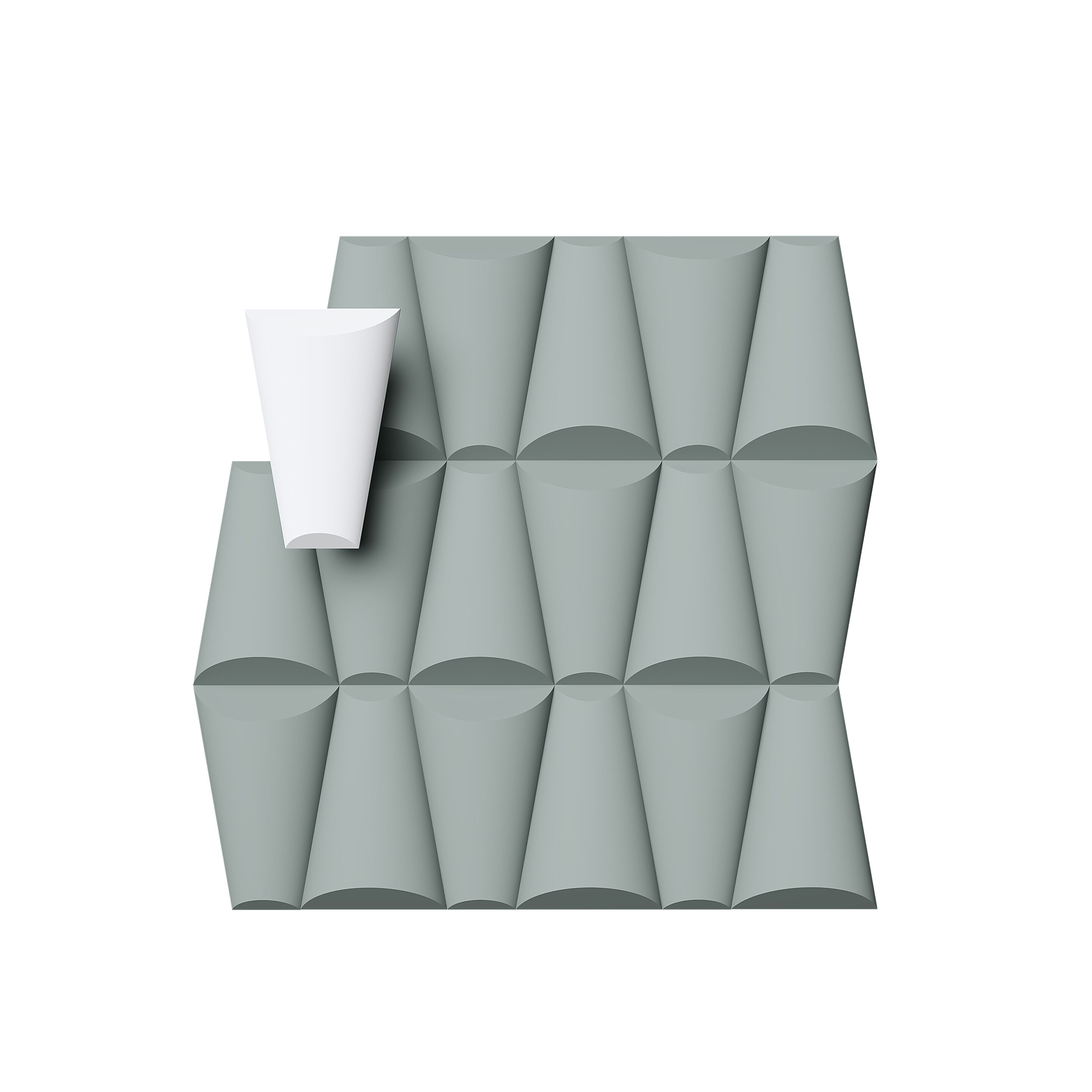 Трехмерное гипсовое покрытие WallDeco дизайн ARCH-00000188 - Вид №1