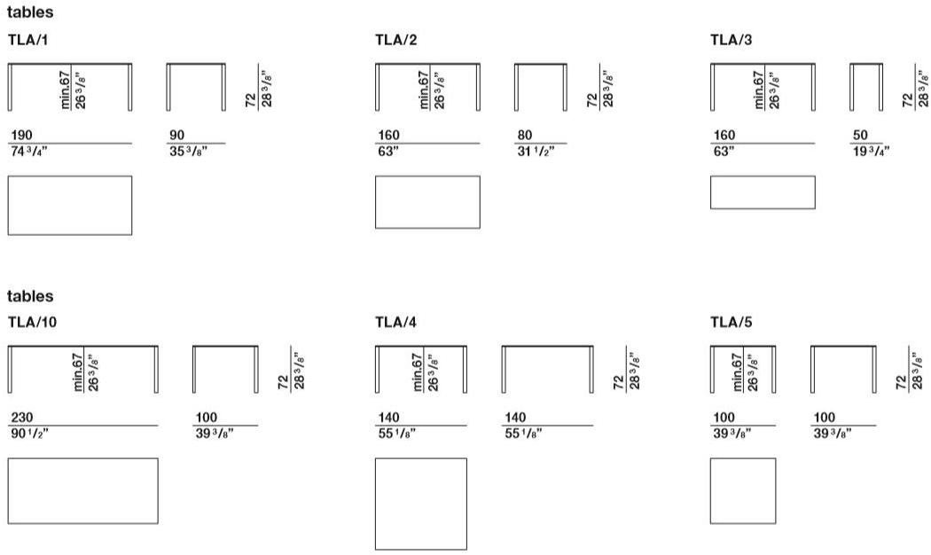 Molteni & C. Прямоугольный алюминиевый стол Less less sun-id-1394586 - Вид №7