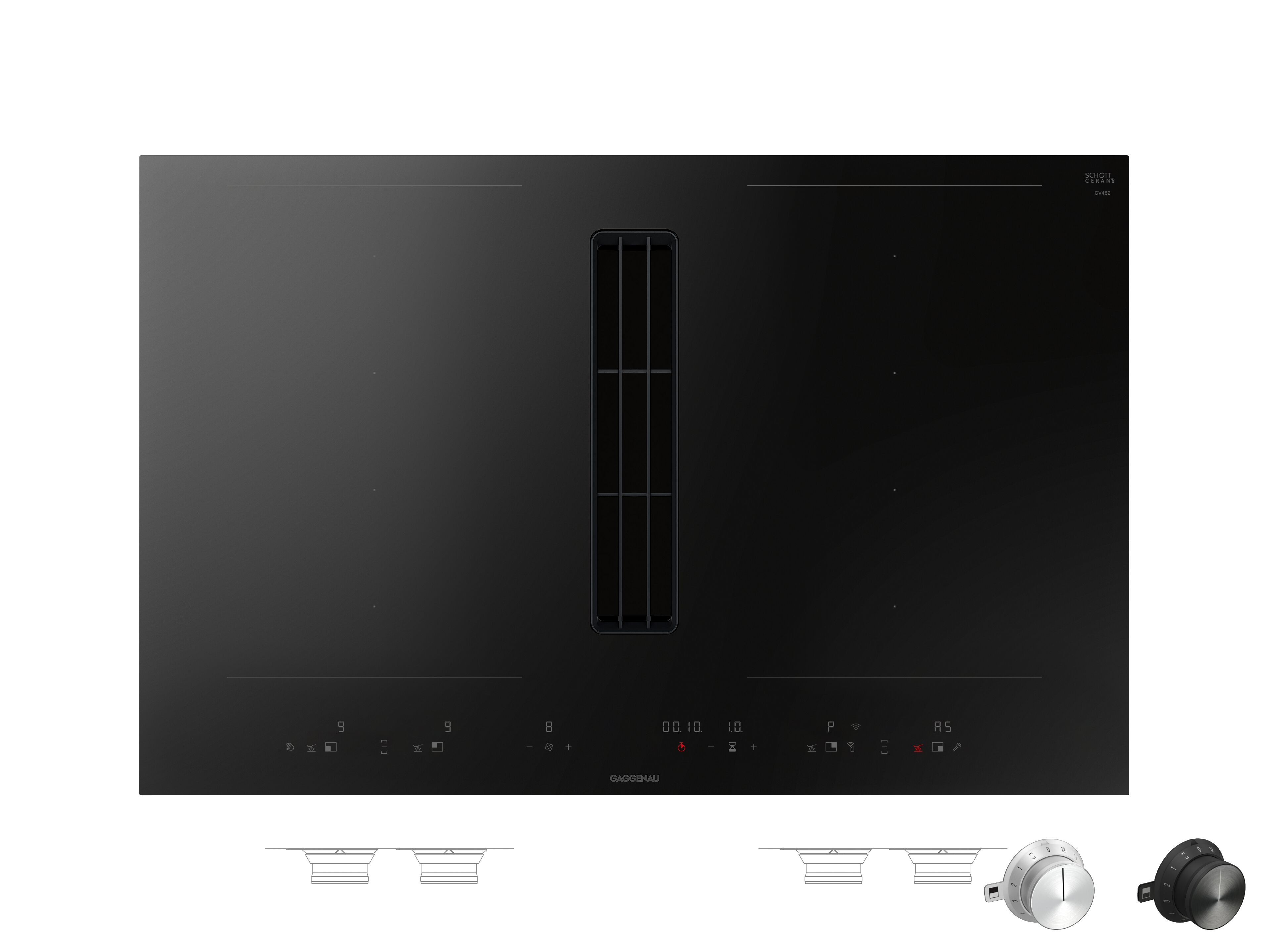 Керамическая индукционная плита со встроенной вытяжкой GAGGENAU серия 400 ARCH-00144315 - Вид №3