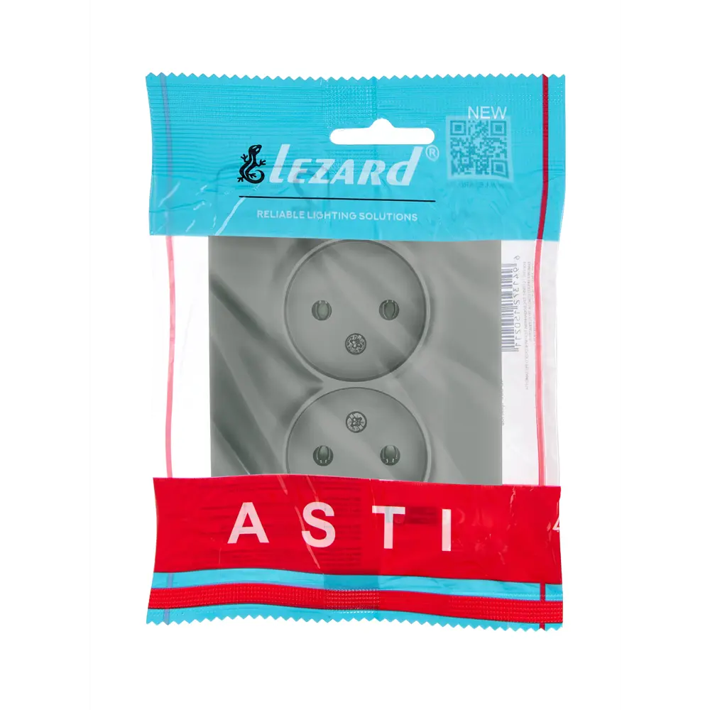 Розетка двойная встраиваемая Lezard Asti без заземления цвет кремовый 89385425 STLM-2157858 - Вид №3