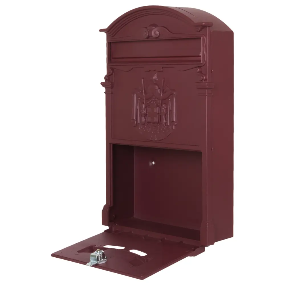 Ящик почтовый Standers MB-002-R, алюминий/сталь, цвет бордовый STLM-2002180 - Вид №1