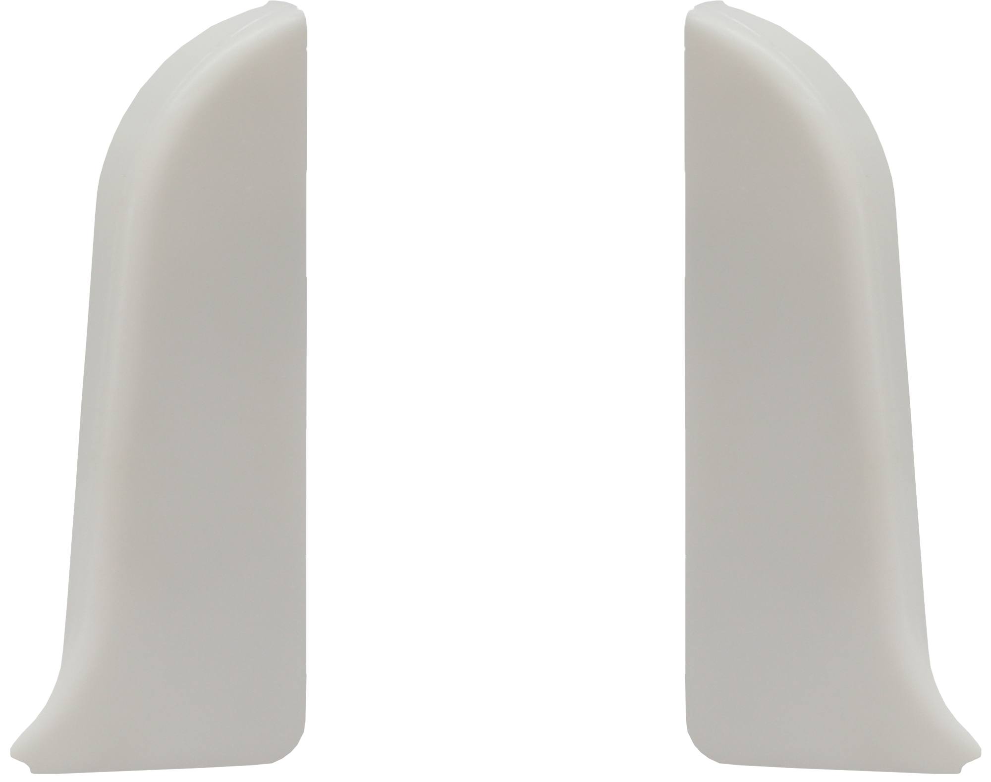 83411653 Заглушка левая и правая белый матовый 70 мм 2 шт. STLM-0041185 Santreyd 