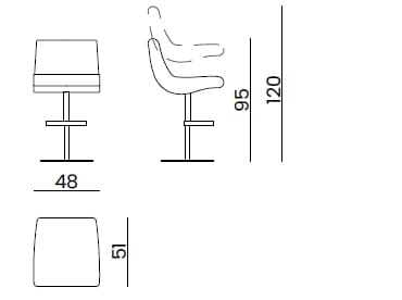 Кожаный мягкий стул Bizzotto Italia Atmosphera ARCH-00133225 - Вид №5