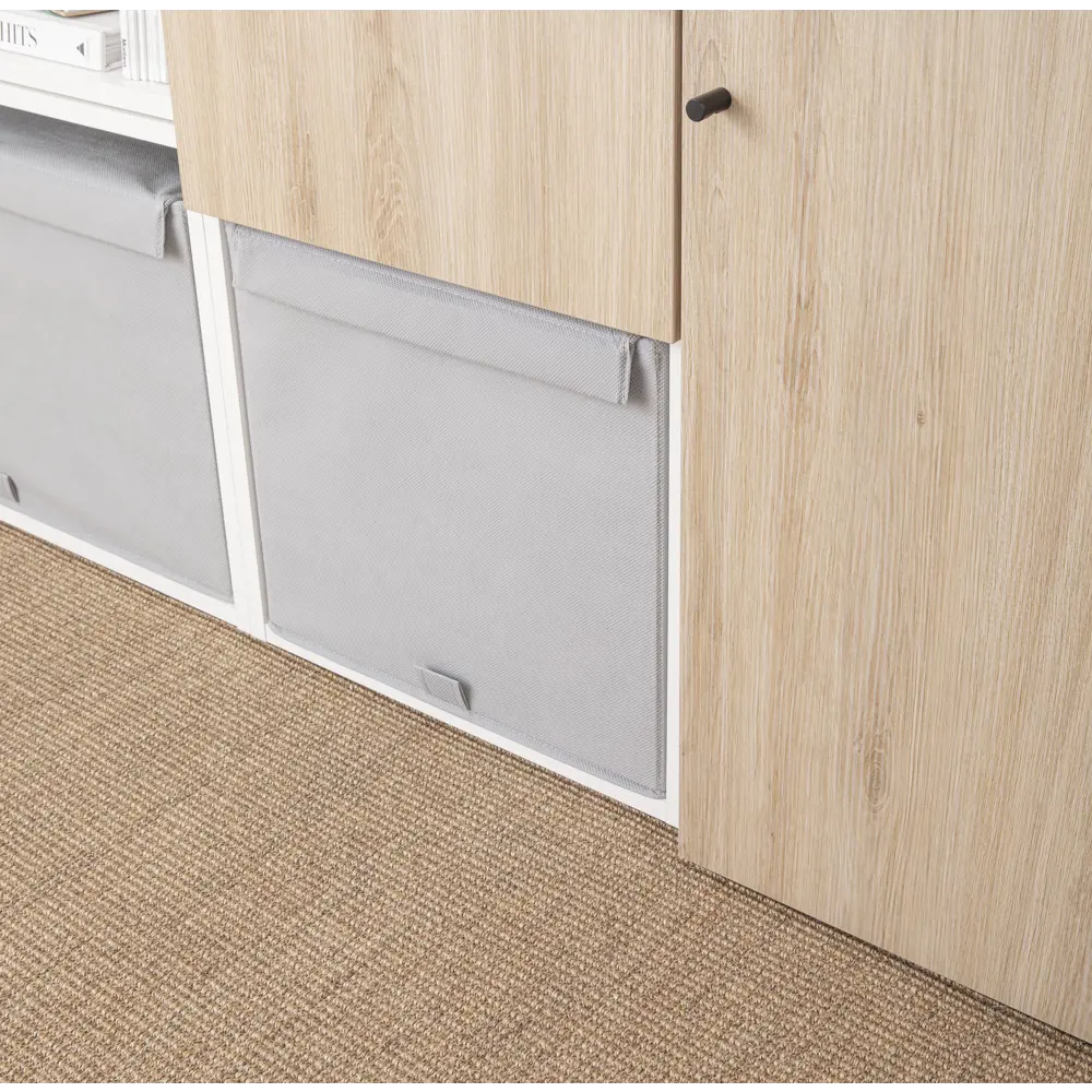 Короб с крышкой Spaceo Granit 3, 360x330x420 мм, 49 л, нетканый, цвет серый STLM-2196359 - Вид №4