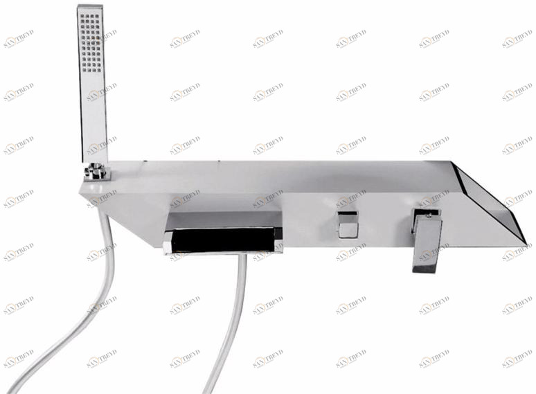 Rubinetteria Giulini Смеситель для ванны настенный водопад с ручным душем Plp Fplp010b1