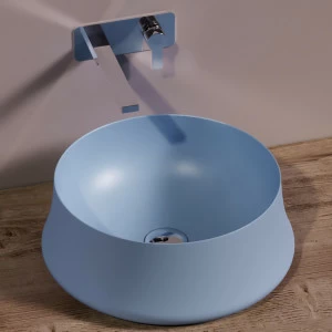 SH02PERVINCAMATT Накладная раковина на столешницу  круглая Simas Sharp