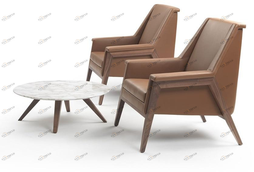 Marelli Кожаное кресло с подлокотниками sun-id-1368635