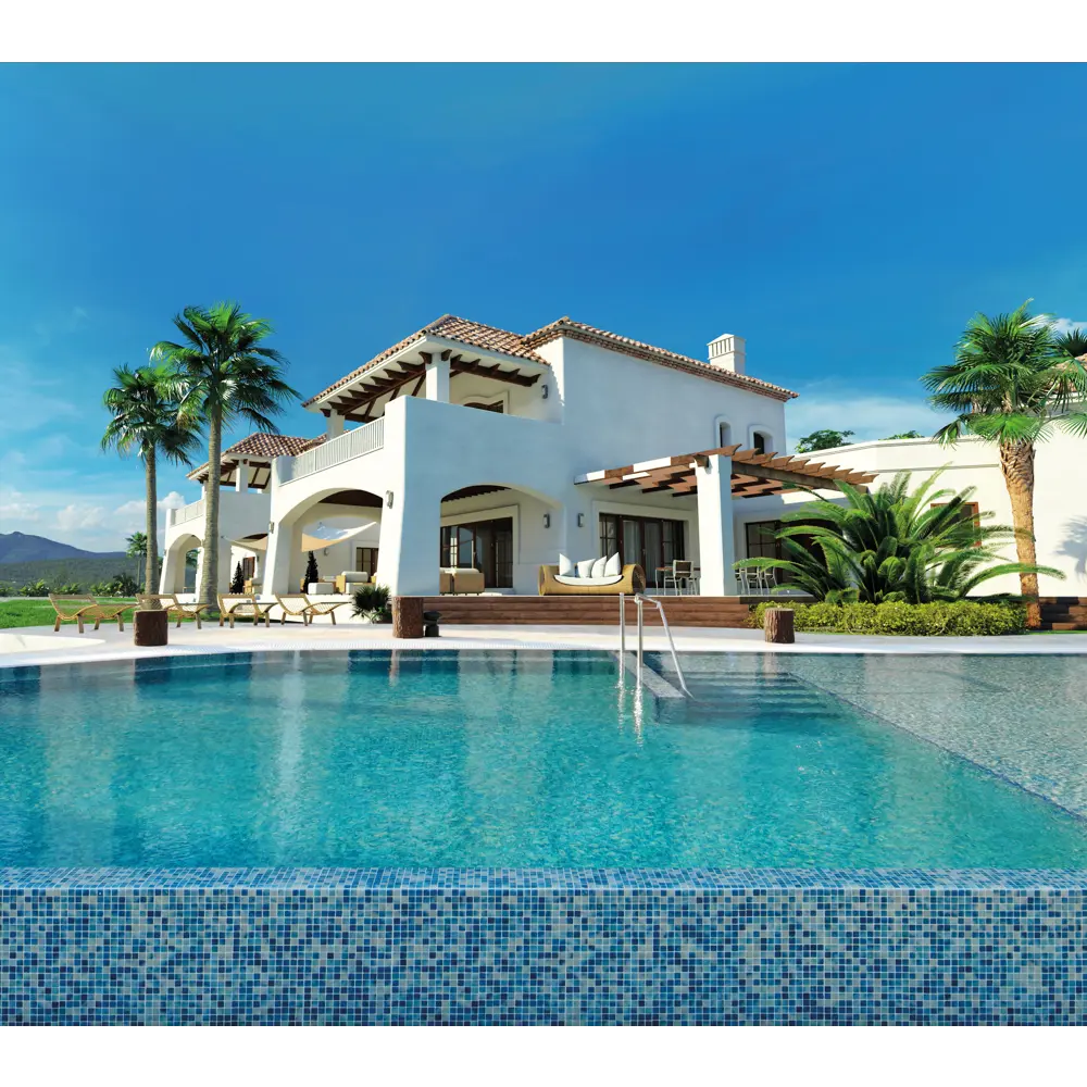 Мозаика Bluestone Antislip стекломасса 31.1x4.9 см цвет синий Santreyd Мозаика Onix STLM-2019424 - Вид №8