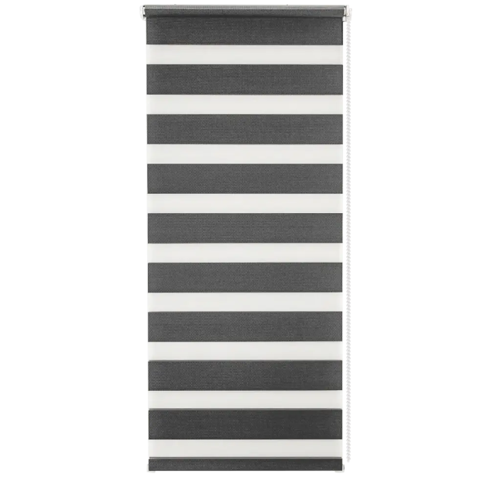 Штора рулонная день-ночь Silver 70x160 см графит MIAMOZA Д/Н SILVER STLM-2090245