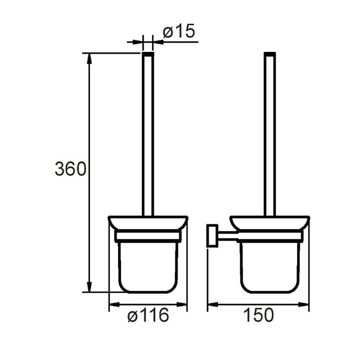 SOLSMG0M47 Milardo Solomon Ерш подвесной (настенный) Solomon Россия - Вид №1