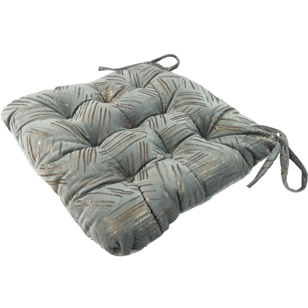 Подушка для стула Linen Way Холланд 36x6x40 см полиэстер серый STLM-2028227 - Вид №1