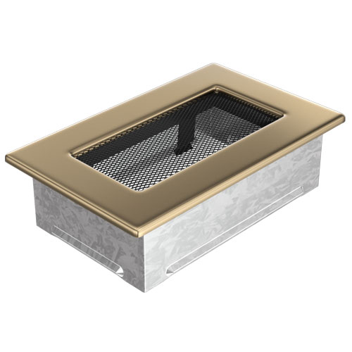 Вентиляционная решетка Kratki 11х17 (золото) 4132 - Вид №1