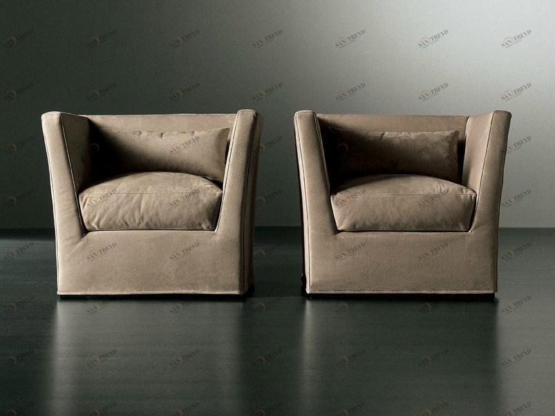 Meridiani Кресло из ткани со съемным чехлом с подлокотниками Queen sun-id-1481360