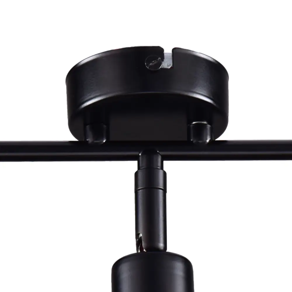 Люстра потолочная Реал КС30464 4 лампы 12 м² цвет черный КЛЮЧНИК STLM-2079696 - Вид №6