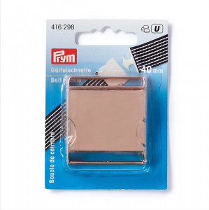 416298 Фурнитура металл Пряжка для ремня 47 х 40 мм в блистере под розовое золото PRYM