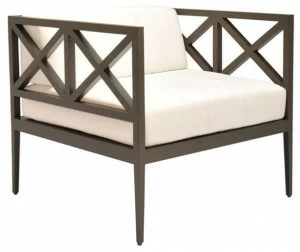 JANUS et Cie Кресло из алюминия с порошковым покрытием и подлокотниками Azimuth