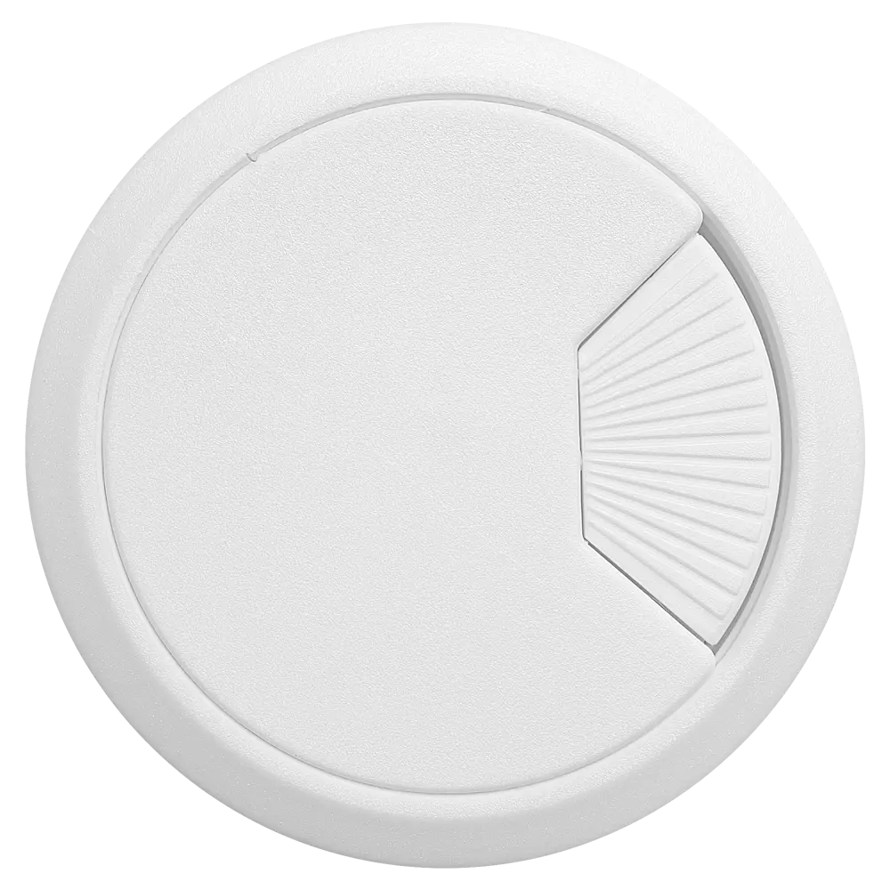 Заглушка для кабель-канала Jet 60 мм цвет белый STLM-2019077 - Вид №1