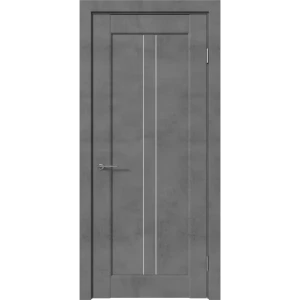 Комплект двери Сиэтл со стеклом 70x200 см ПВХ цвет лофт тёмный без доборов