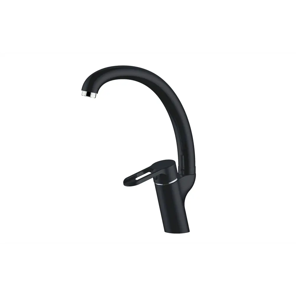 Смеситель кухонный Voda ММ519В Mars высота 22 см цвет черный STLM-2064089