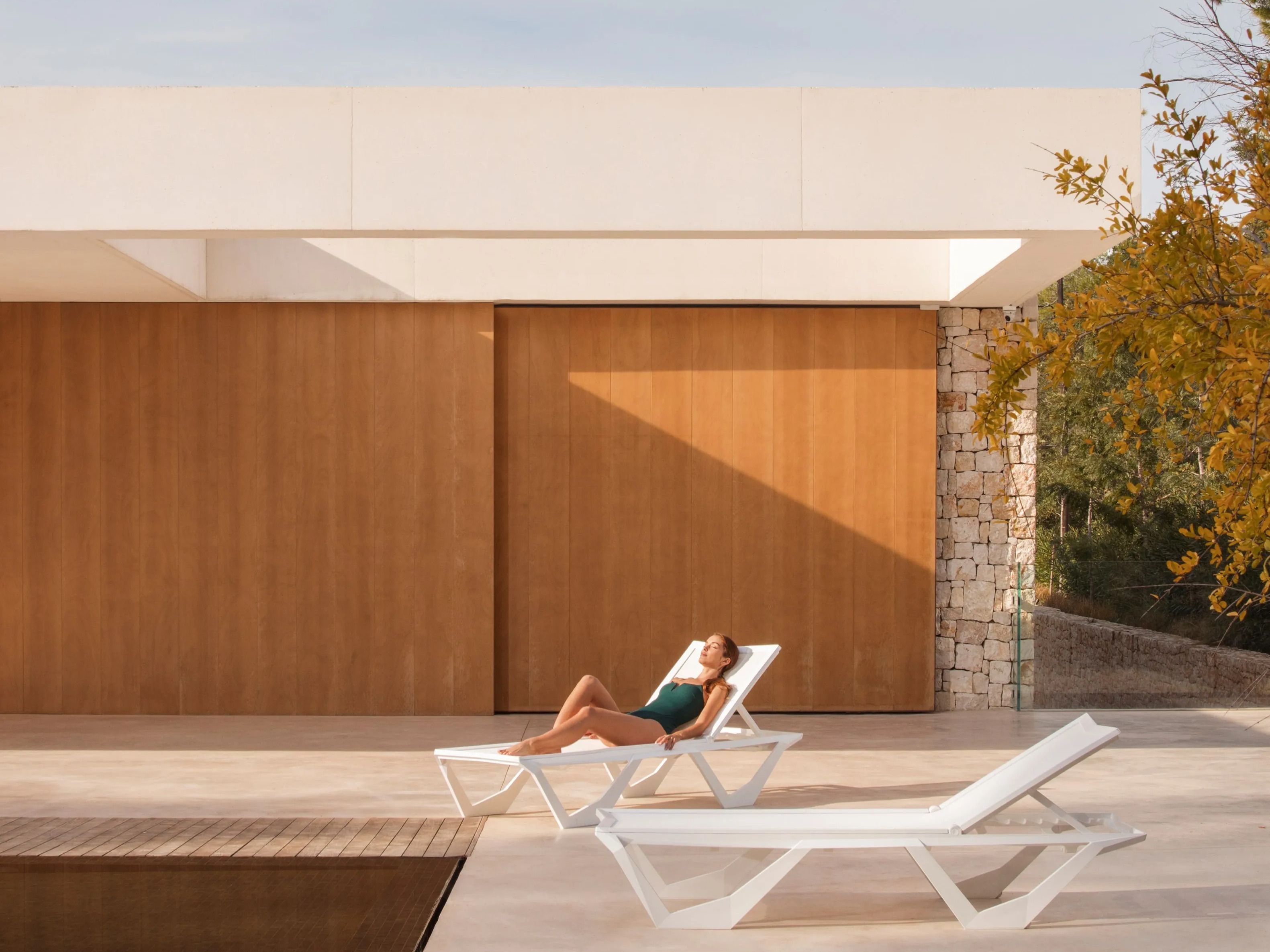 Полипропиленовая откидная Садовая кровать Vondom воксель ARCH-00107756 - Вид №4