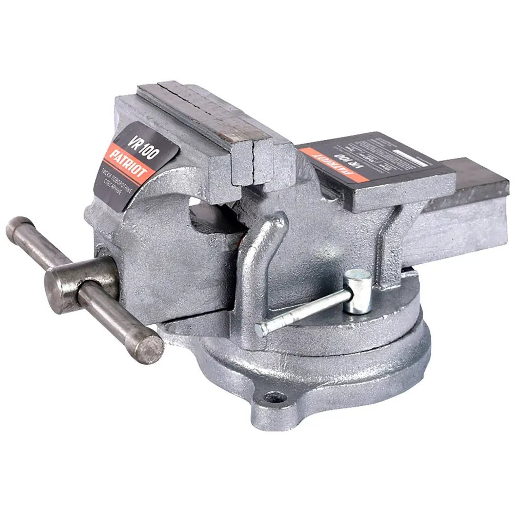 Поворотные слесарные тиски Patriot с наковальней 100 мм 82890299 STLM-0848168