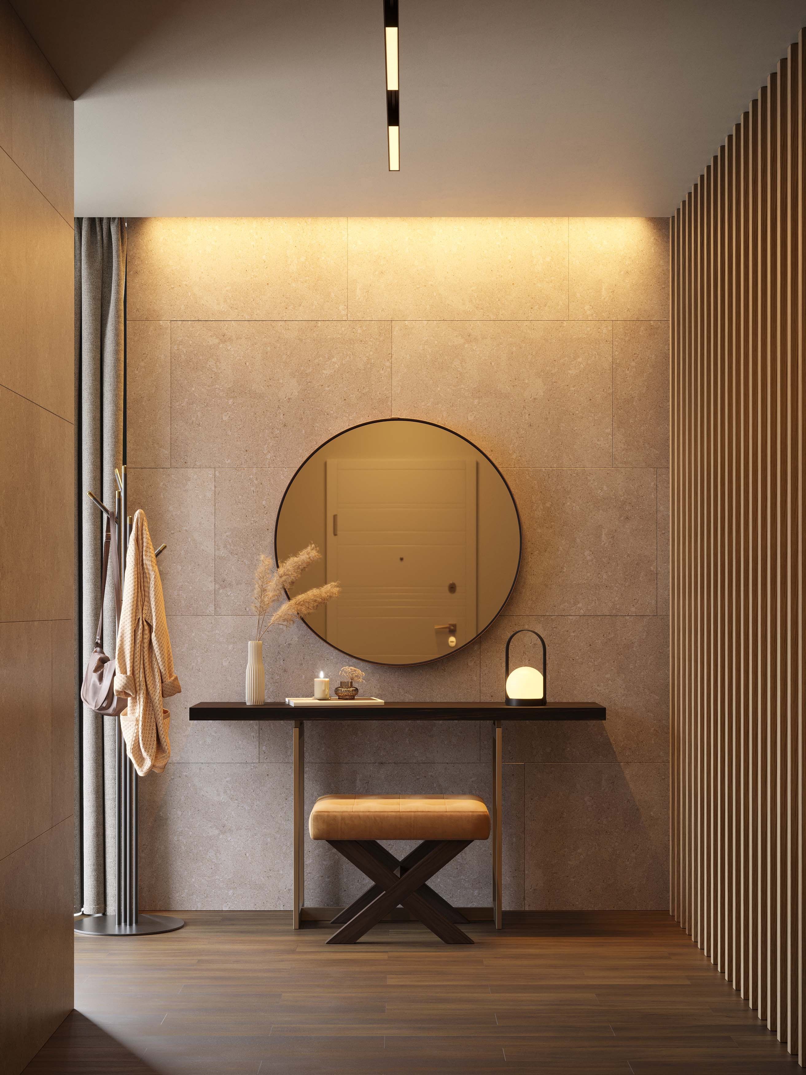 Лакированная прямоугольная консоль из латуни и дерева Stylish Club Fortune ARCH-00144604 - Вид №5