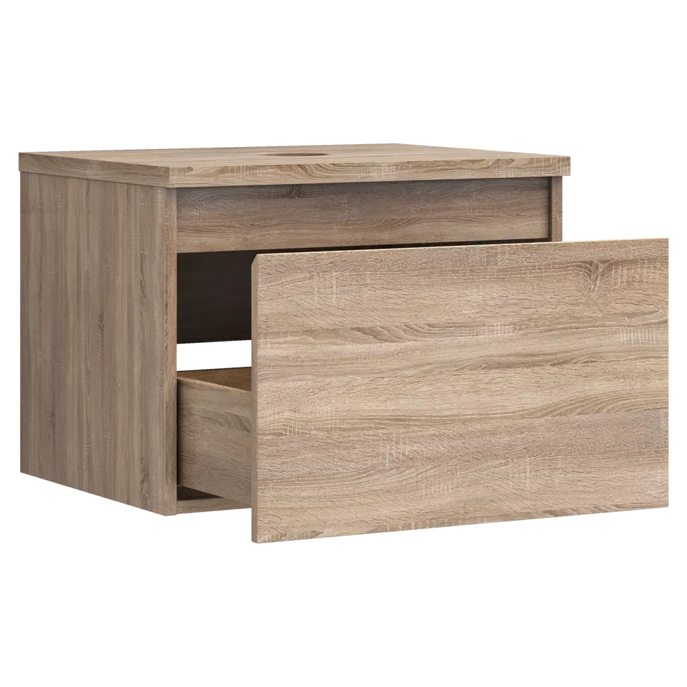 Тумба под раковину подвесная Vigo Matteo 60 см цвет дуб сонома STLM-2190196 - Вид №2