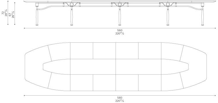 Poltrona Frau Стол для совещаний из орехового дерева L'ufficio - sistemi direzionali sun-id-1479982 - Вид №3