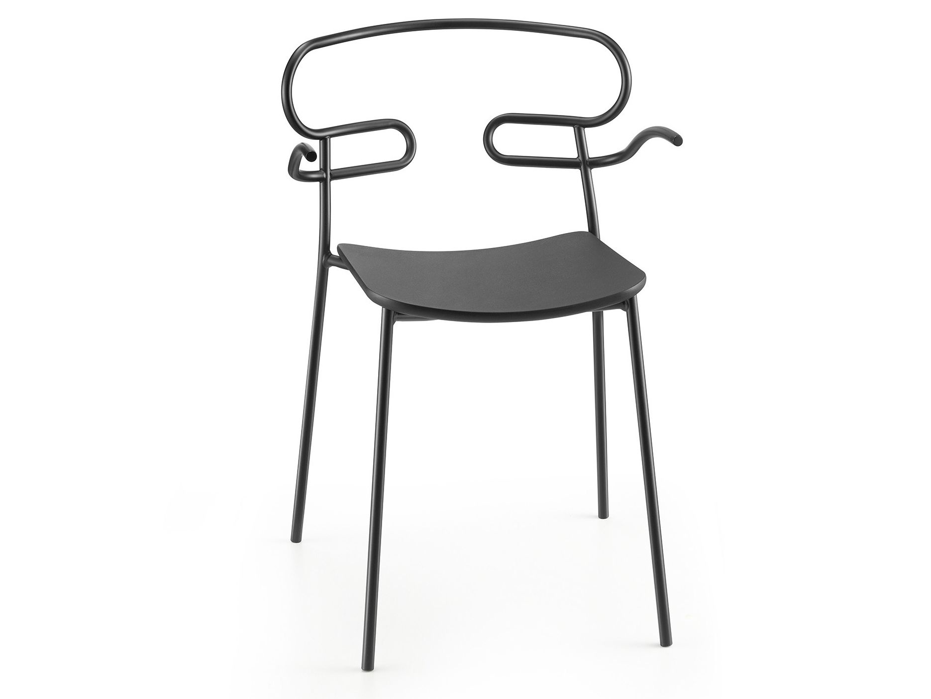 Металлический и полиуретановый стул с подлокотниками TrabA' Генуя ARCH-00122087