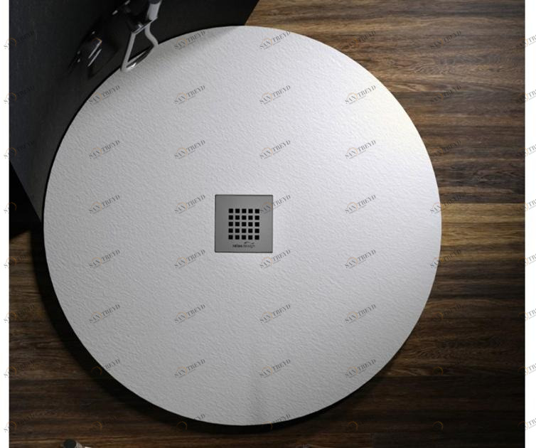 Relax Design Встраиваемый круглый душевой поддон из мраморной смолы sun-id-1422307