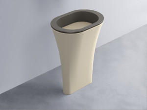 AMLA65-FN+AMPILO-AV+AMCOLO-LN Раковина Amedeo Ovale отдельностоящая cielo Enjoy + Amedeo