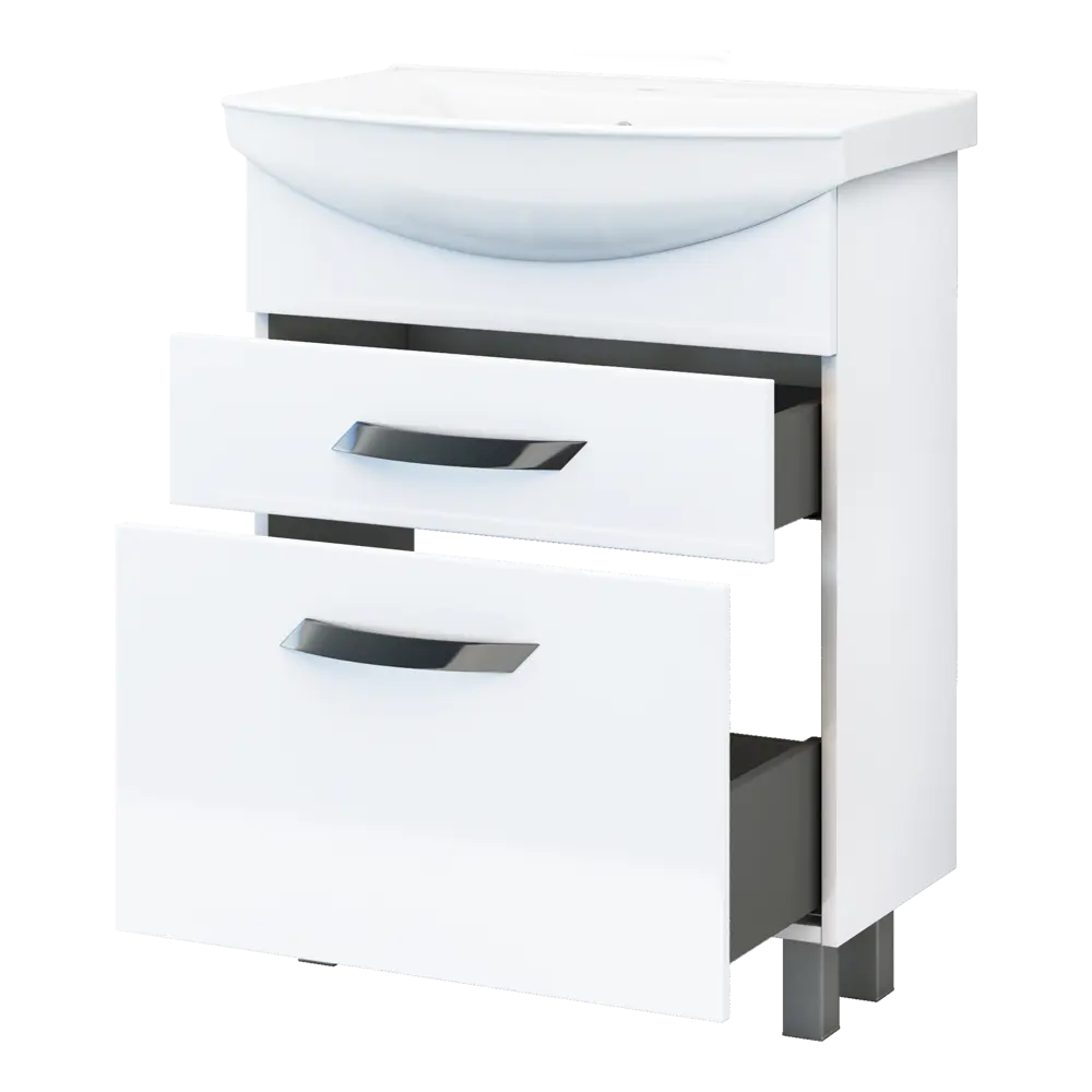 Тумба под раковину Vigo Moss 65 см, цвет белый STLM-2124504 - Вид №2