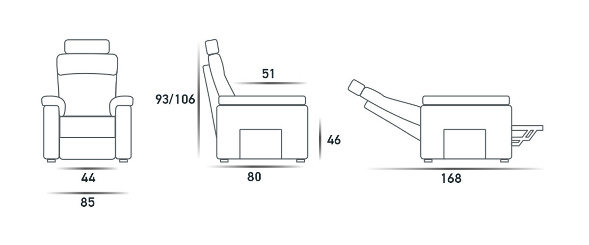 Кресло-Подъемник Lift-Relax 2 Motori  Spaziorelaxitalia  Cube Cube Lift-Relax 2 Motori  - Вид №4
