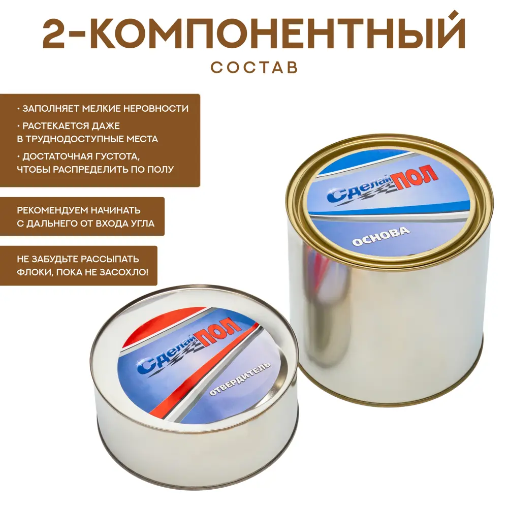 Комплект для устройства напольного покрытия Сделай Пол Эталон цвет бежевый 10 м2 18304601 STLM-2108846  - Вид №3