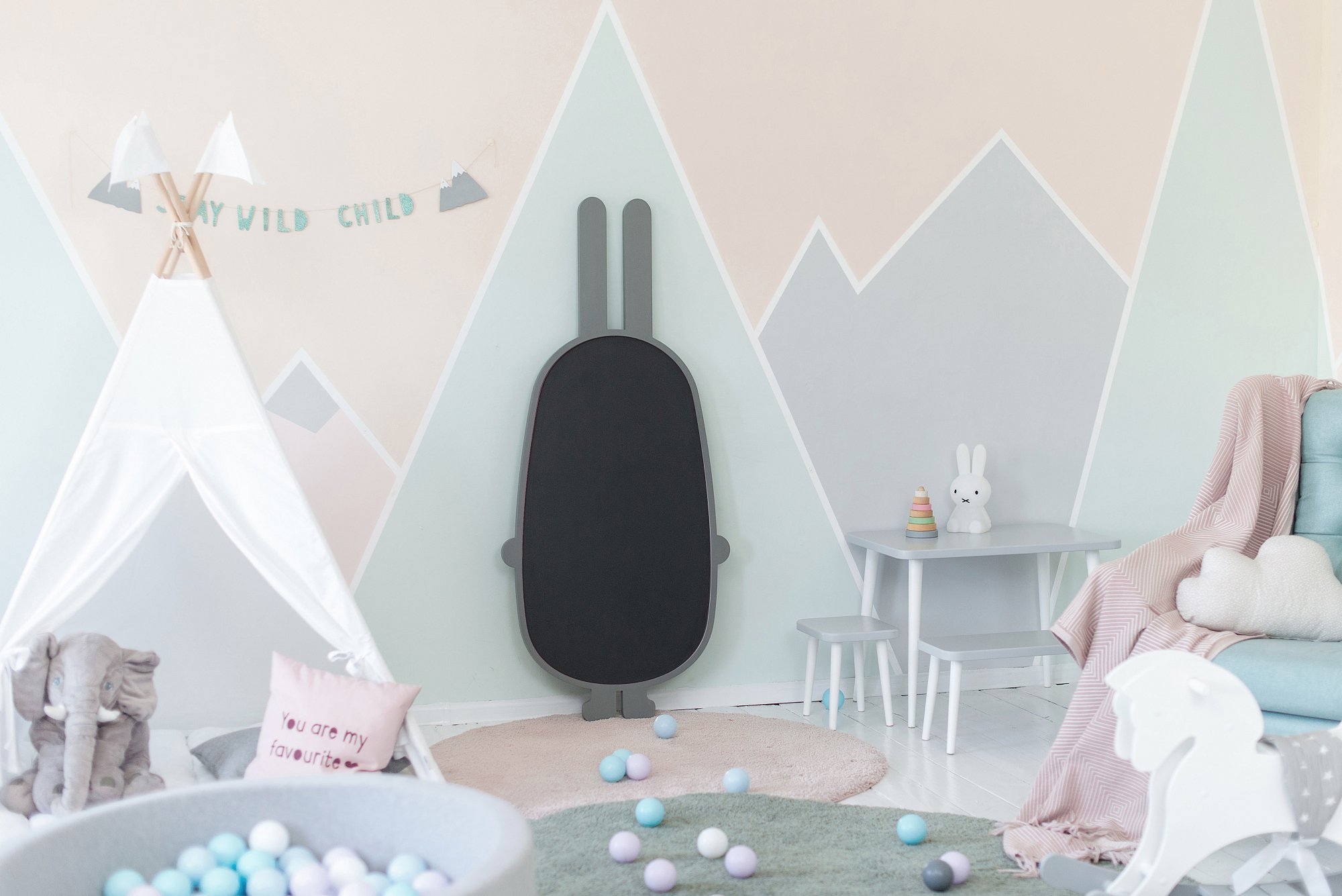 Грифельная доска серая "Заяц" ЗАЯЦ  00-3859361 Серый Santreyd  - Вид №2