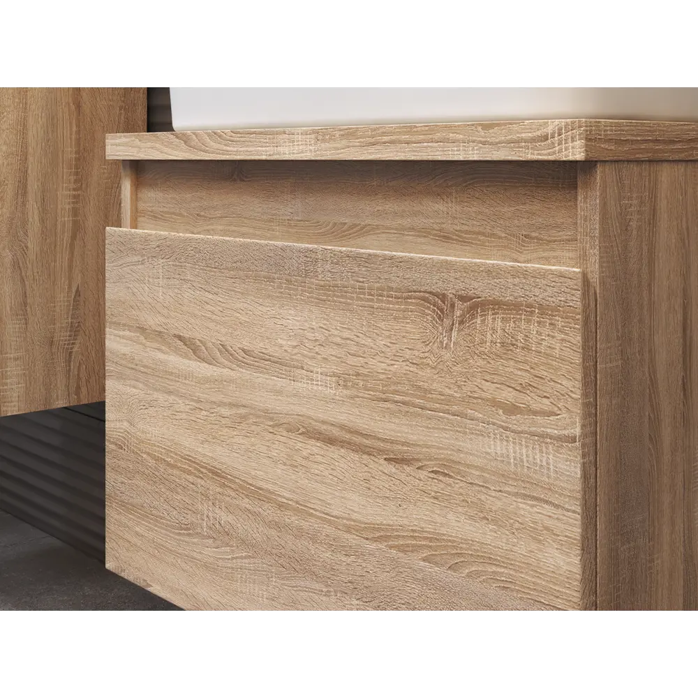 Тумба под раковину подвесная Vigo Matteo 60 см цвет дуб сонома STLM-2190196 - Вид №8