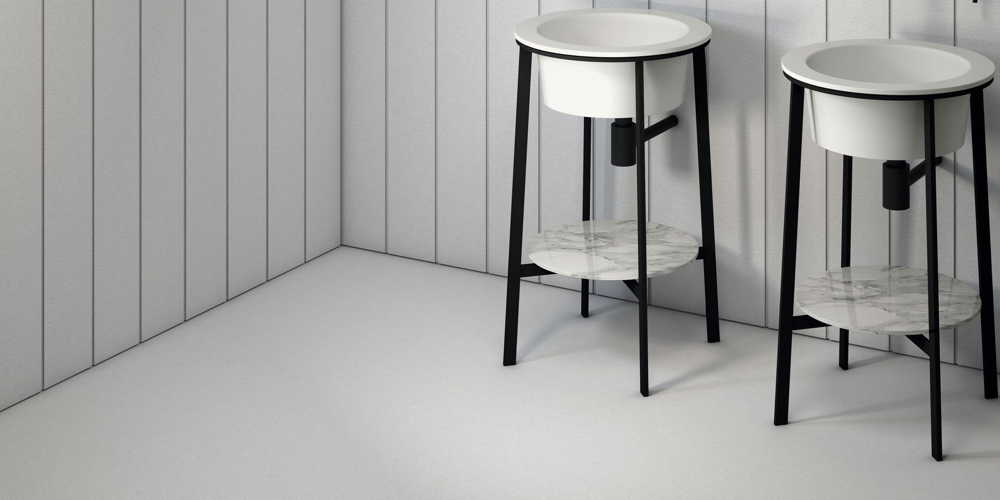 CATMAN Напольная раковина стоящая овальная Ceramica Cielo CATINO - Вид №1