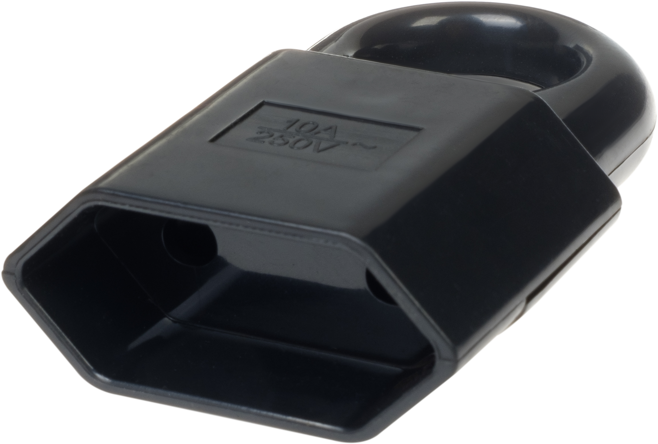 Кабельная розетка DUWI для удлинителей - черная, 10А, 250В 87658030