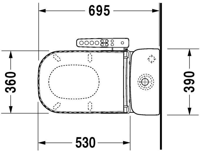 21420920002 Компакт унитаз с бачком Белый Duravit D-Code Германия - Вид №11