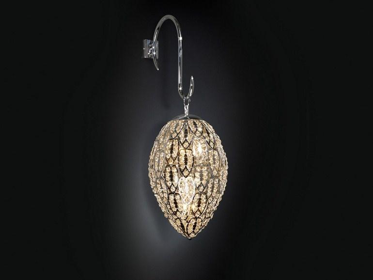 VGnewtrend Настенный светильник на несъемном кронштейне с кристаллами Arabesque sun-id-1464317 - Вид №6