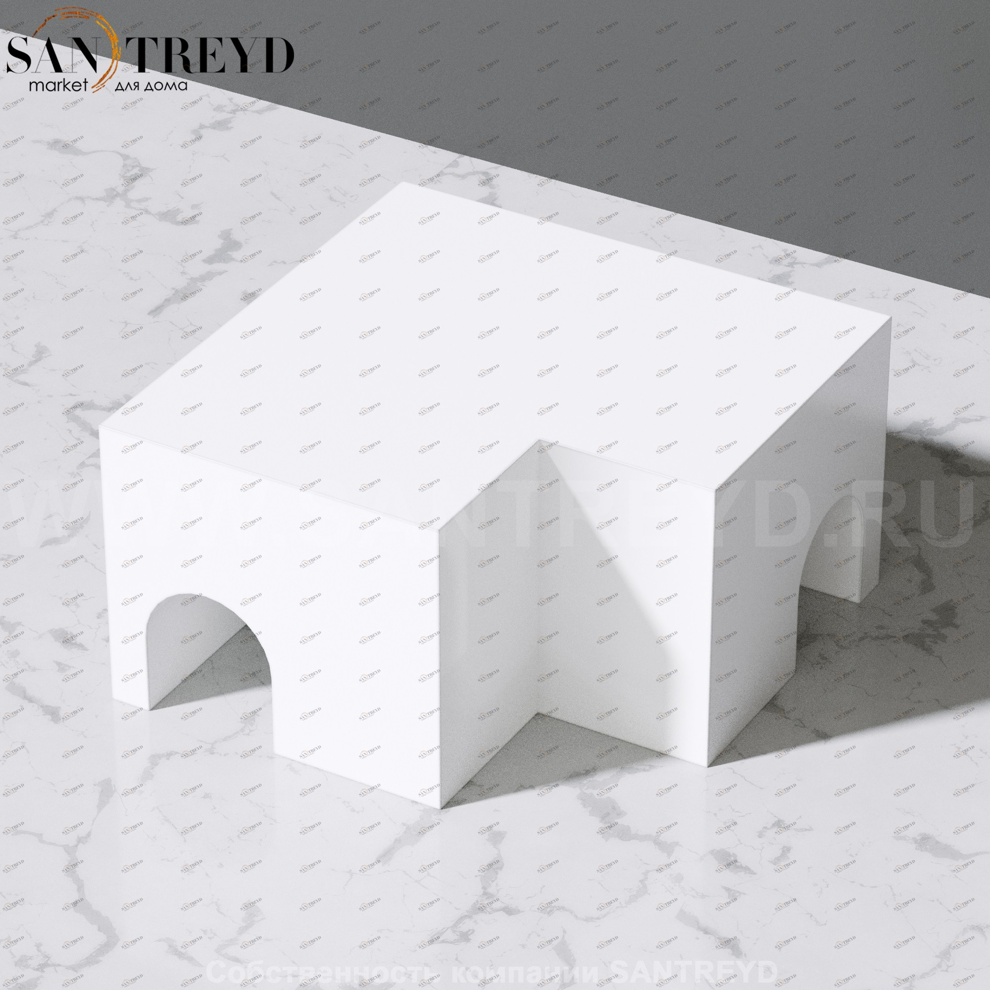 Effegibi ACCESSORI Модульная скамейка для облицовки, секция угловая белая SV31000010