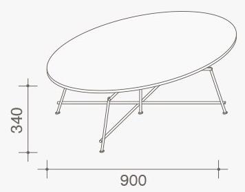 Lema Овальный журнальный столик из лакированного дерева sun-id-1449771 - Вид №3