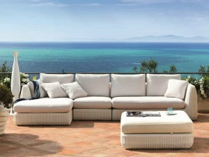 Unopiù Модульный садовый диван из waprolace® Agorà