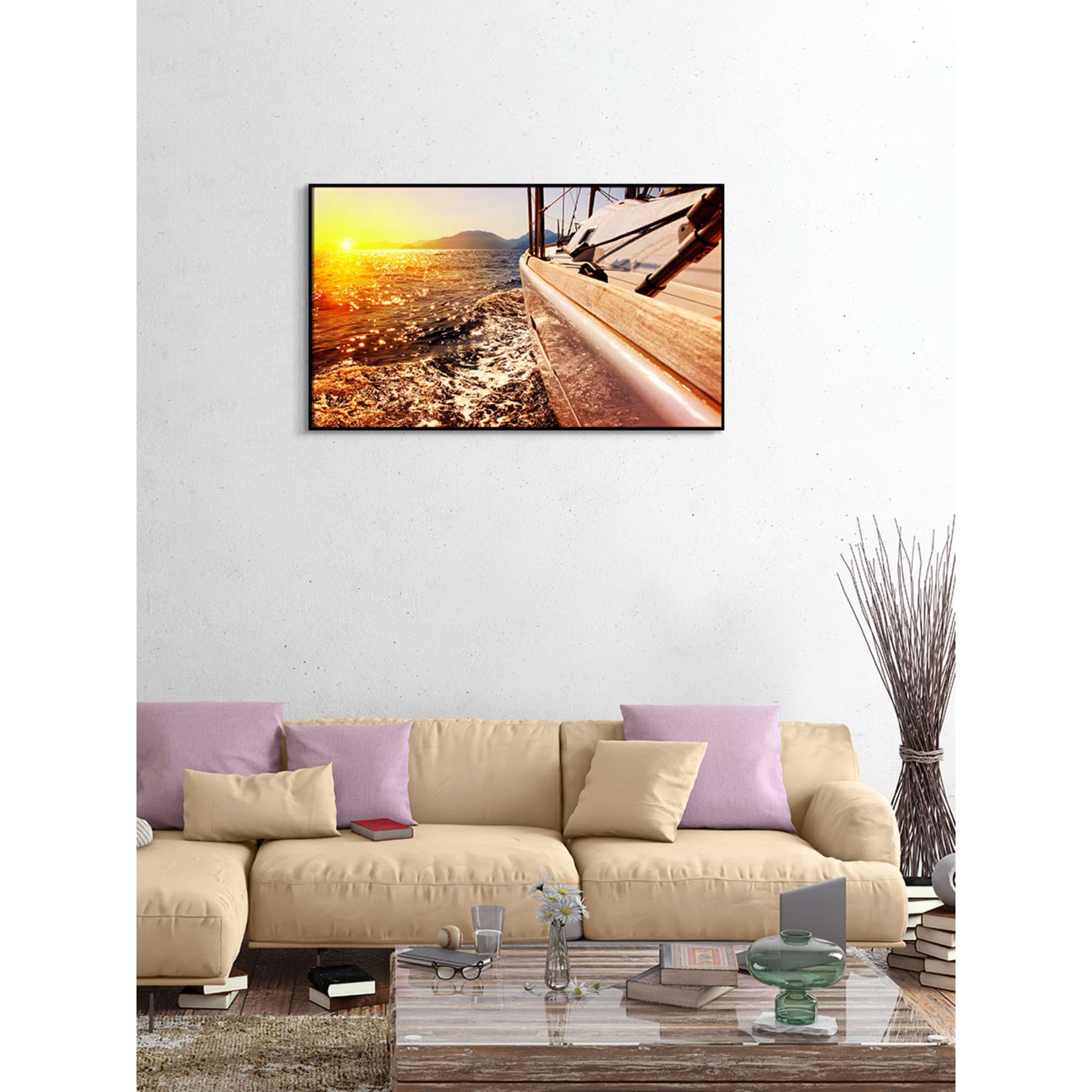 83211841 Картина в раме «Яхта» 60х100 см Santreyd  - Вид №2