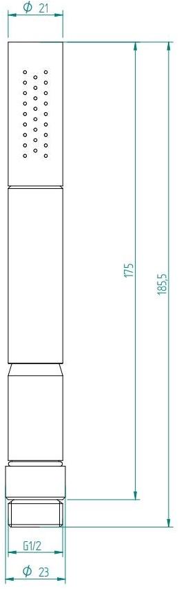 ZAZZERI Настенный ручной душ из хрома Virgin sun-id-1363172 - Вид №1