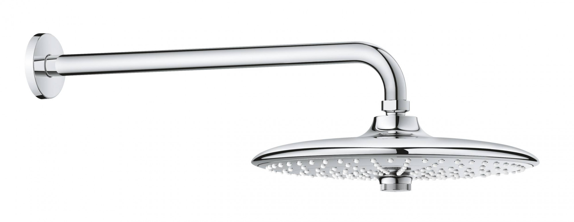 Верхний душ GROHE Euphoria 260 SmartControl с душевым кронштейном 380 мм, хром (26458000)
